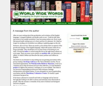 Worldwidewords.org(World Wide Words) Screenshot