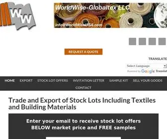 Worldwiseusa.com(Stocklots For Sale and Export) Screenshot