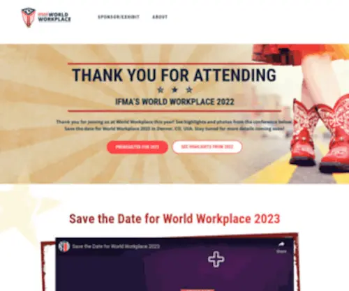 Worldworkplace.org(The Leading Facility Management Conference) Screenshot