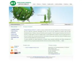 Worldyachem.com(Shanghai Worldyang Chemical Co) Screenshot