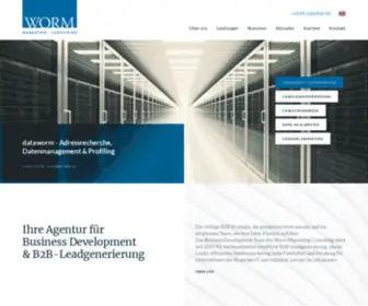 Worm-Consulting.de(B2B-Leadgenerierung, Business Development & Telefonmarketing) Screenshot