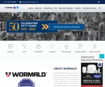 Wormaldfireandsecurity.com(Wormald Fire & Security) Screenshot
