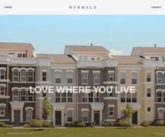 Wormaldhomes.com(Wormald Homes) Screenshot