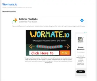 Wormate-IO.com(Play Wormate.io game online) Screenshot
