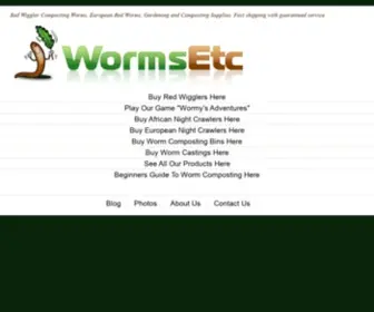 Wormsetc.com(Worms Etc Red Wiggler Worms For Sale) Screenshot