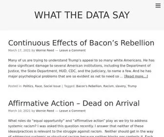 Worniereed-Whatthedatasay.com(WHAT THE DATA SAY) Screenshot