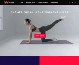 Worrkout.com(Workout Tracker and Training Programs) Screenshot