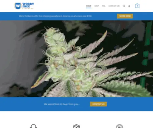 Worryfreeseedbank.com(Buy Feminized Cannabis Seeds) Screenshot