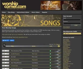 Worshipcorner.com(Free Worship Songs from) Screenshot