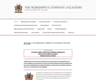 Worshipfulglaziers.com(The Worshipful Company of Glaziers & Painters of Glass) Screenshot