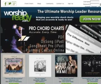 Worshipready.com(Praise & Worship chord charts & guitar tabs from) Screenshot