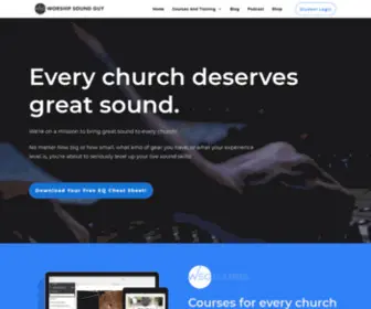 Worshipsoundguy.com(Worship Sound Guy) Screenshot