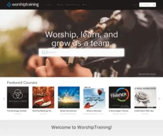 Worshiptraining.com(WorshipTraining Train Your Worship Teams) Screenshot