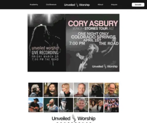 Worshipunveiled.com(Unveiled Worship) Screenshot