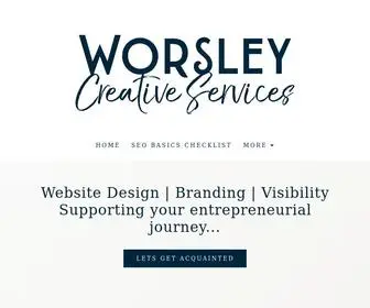 Worsleycreative.co.uk(Small Business Website Design & Brand Stylist Services) Screenshot