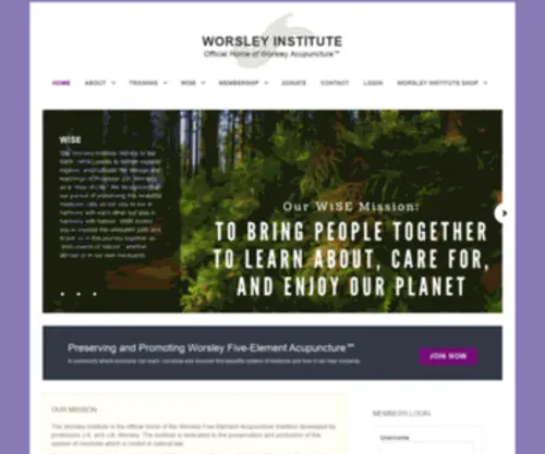 Worsleyinstitute.com(Our Mission) Screenshot