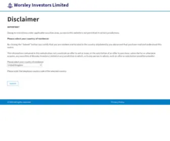 Worsleyinvestors.com(Worsley investors limited) Screenshot