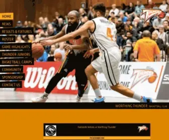 Worthingthunder.net(Currently playing in the National Basketball League (NBL Division 1)) Screenshot