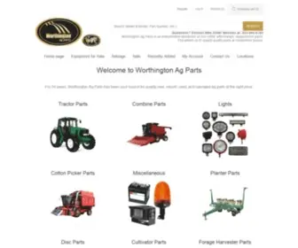 Worthingtonagparts.com(Tractor Parts) Screenshot
