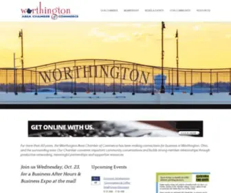 Worthingtonchamber.org(Worthington Area Chamber of Commerce) Screenshot