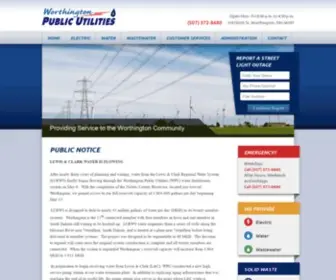 Worthingtonpublicutilities.com(Worthington Public Utilities) Screenshot