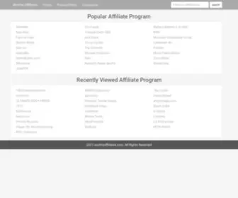 Worthyaffiliates.com(Find best affiliate programs for your business) Screenshot