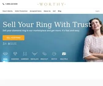 Worthy.com(The Smart Way to Sell & Buy Diamond Jewelry and Watches) Screenshot