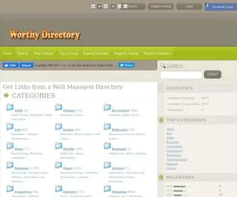 Worthydirectory.com(Get Links from a Well Managed Directory) Screenshot