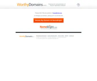 WorthyDomains.com(Next Generation Domain Registration) Screenshot