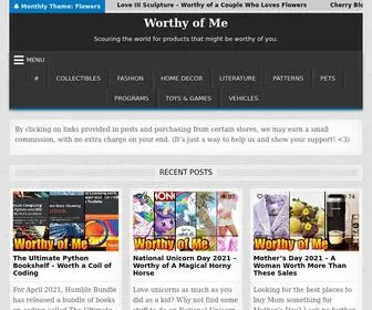 Worthyofme.com(Worthy of Me) Screenshot