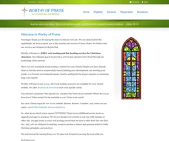 Worthyofpraise.org(Free Christian Web Hosting & List Hosting) Screenshot