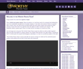 Worthyprayerteam.com(Worthy Prayer Team) Screenshot