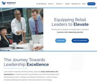 Worthyretailu.com(Retail Leader and Organization Business Coaching) Screenshot