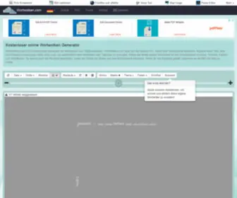 Wortwolken.com(Kostenlose Seite zum online Generieren von Wortwolken und zum Erzeugen von Linkwolken) Screenshot