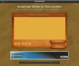 Wortzaehler.de(Wörter) Screenshot