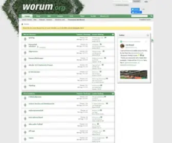 Worum.org(Das größte unabhängige Fanforum von Werder Bremen. Inklusive Blog) Screenshot