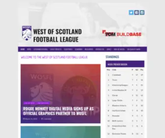 Wosfl.co.uk(West of Scotland Football League) Screenshot