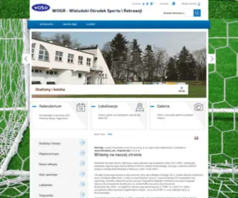 Wosir.org(Wieluński Ośrodek Sportu i Rekreacji) Screenshot