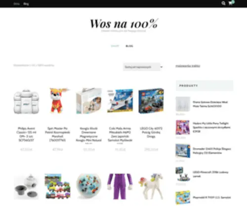 Wosnastoprocent.pl(Zabawki edukacyjne dla Twojego dziecka) Screenshot