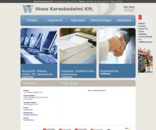 Woss.hu(FÅoldal) Screenshot