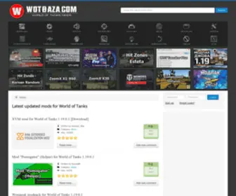 Wotbaza.com(Free download mods of World of Tanks 1.23.1.0) Screenshot