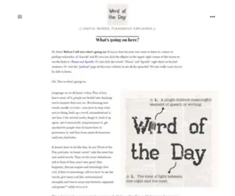 Wotdpodcast.com(The Word of the Day) Screenshot