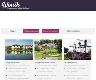 Wouik.com(Le guide de vos séjours ludiques) Screenshot