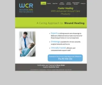 Woundcareresources.net(EXPERTS IN BILLING VAD DRESSINGS AND SUPPLIES) Screenshot