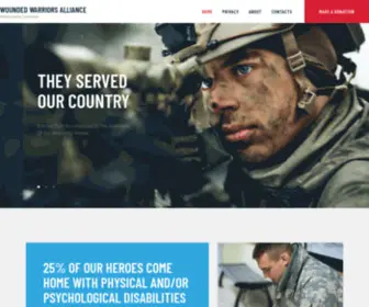 Woundedwarriorsalliance.org(Political Action Committee) Screenshot