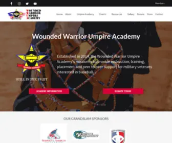 Woundedwarriorua.org(Wounded Warrior Umpire Academy) Screenshot