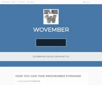 Wovember.com(Celebrating wool for what it is) Screenshot