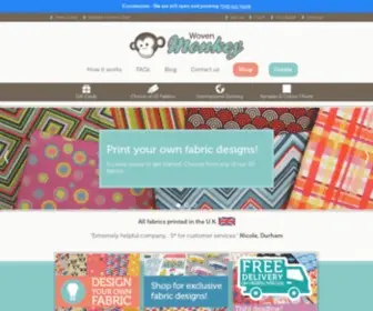 Wovenmonkey.com(Create your very own fabric) Screenshot