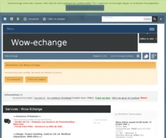 Wow-Echange.eu(Site pour vendre son compte World Of Warcraft) Screenshot