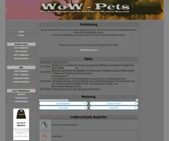 Wow-Pets.de(WOW Pets) Screenshot
